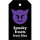 Emoji Halloween Devil Hanging Gift Tags with Organza Bags Image 3 of 3